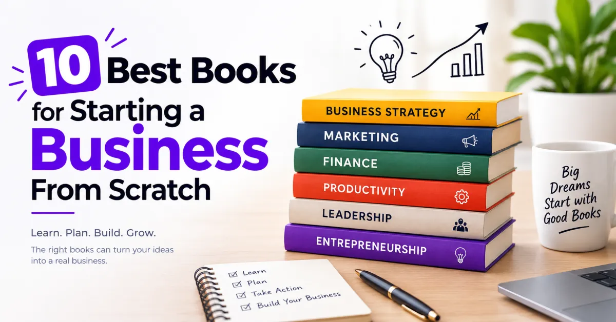 10 Best Books for Starting a Business From Scratch