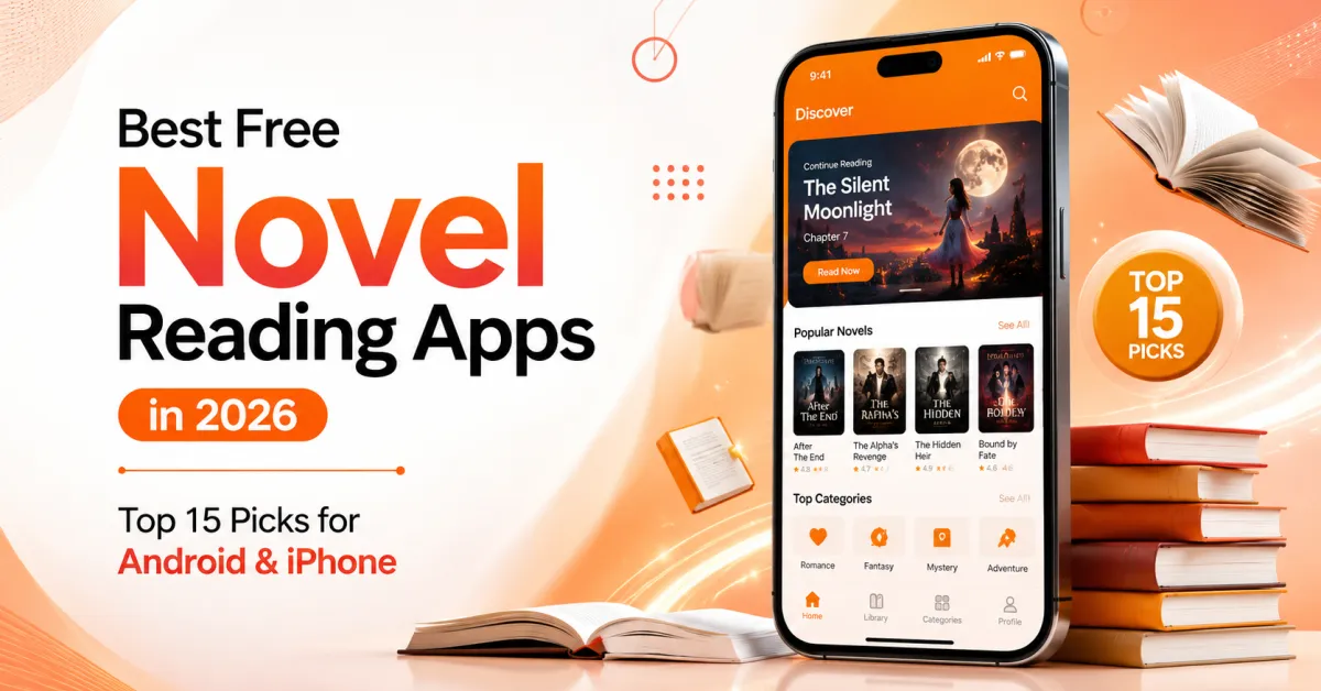 Best Free Novel Reading Apps in 2026 (Top 15 Picks for Android & iPhone)